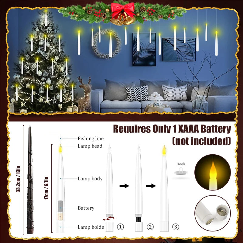 Magical Floating Candle Decor Set