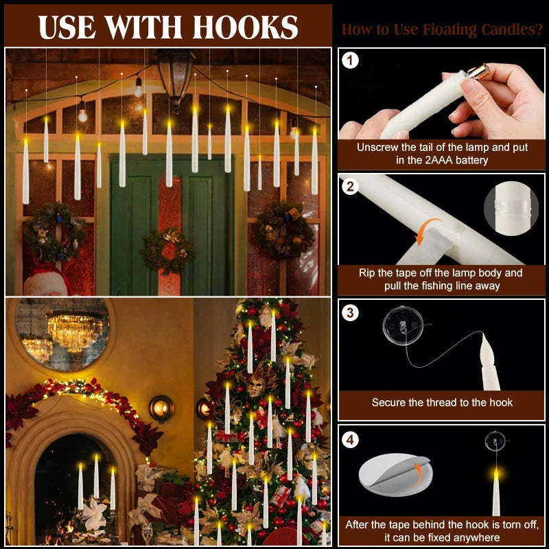 Magical Floating Candle Decor Set