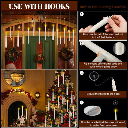 Magical Floating Candle Decor Set
